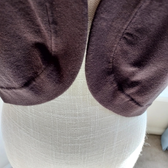 (INC) INTERNATIONAL CONCEPT, BROWN SHURG SNAP CLOSURE SWEATER - Picture 4 of 8